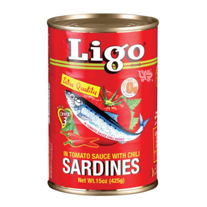 Ligo Sardines in Tomato Sauce Hot - 425 grams