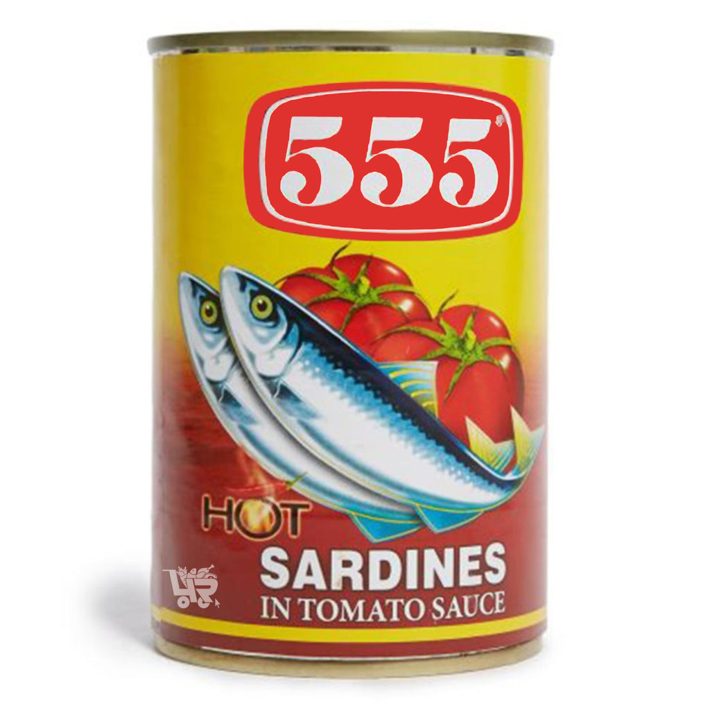 Sardines 555 in Hot Tomato Sauce - 425 grams